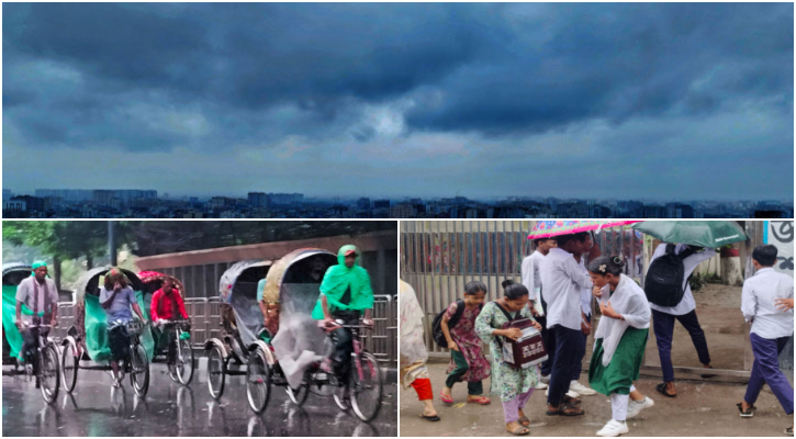 দিনভর বৃষ্টি আর ভোগান্তি 